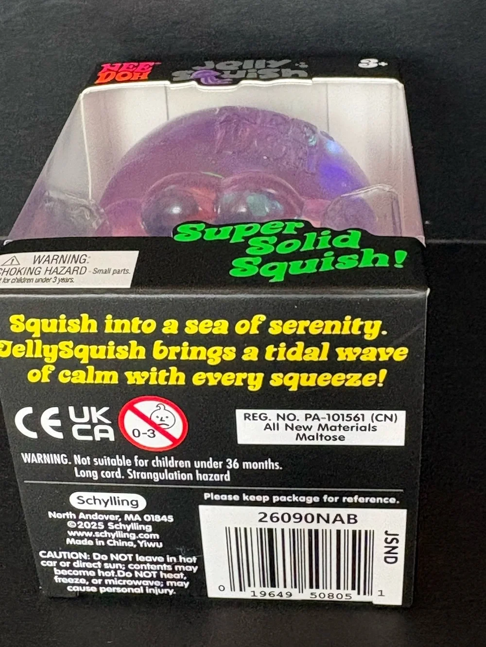 NeeDoh Jelly Squish Purple Squish Toy
